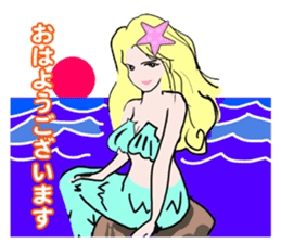 Beautiful  and elegant mermaid Princess sticker #1207157