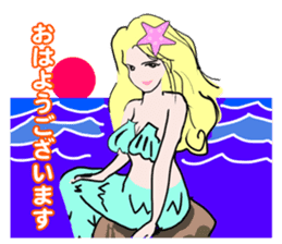Beautiful and elegant mermaid Princess sticker #1207157