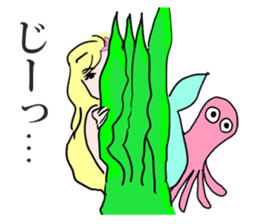 Beautiful and elegant mermaid Princess sticker #1207160