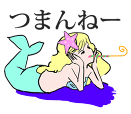Beautiful  and elegant mermaid Princess sticker #1207180