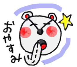 Bear handwritten sticker #1207404