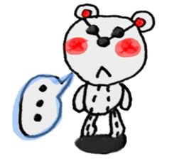 Bear handwritten sticker #1207420