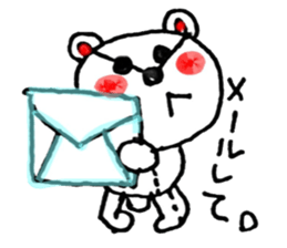 Bear handwritten sticker #1207423