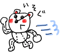 Bear handwritten sticker #1207425