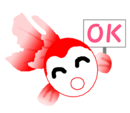 feeling of kingyo fish sticker #1207590
