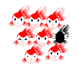 feeling of kingyo fish sticker #1207608