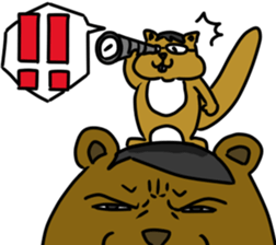 a land animals sticker #1207995