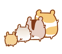 The back of a hamster sticker #1208505