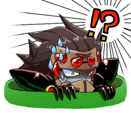 personification spiders sticker #1208727