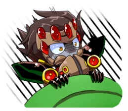 personification spiders sticker #1208728