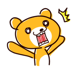 Orange Bear Pam sticker #1208958