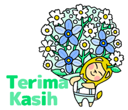 Flowers and the Lion / indonesian sticker #1209005