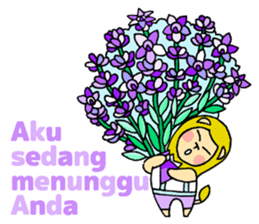 Flowers and the Lion / indonesian sticker #1209011
