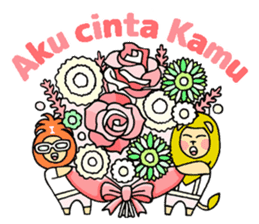 Flowers and the Lion / indonesian sticker #1209017