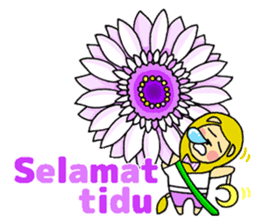 Flowers and the Lion / indonesian sticker #1209019