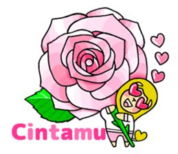 Flowers and the Lion / indonesian sticker #1209020