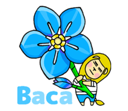 Flowers and the Lion / indonesian sticker #1209021