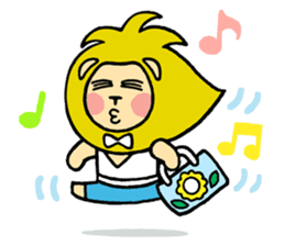 Flowers and the Lion / indonesian sticker #1209029