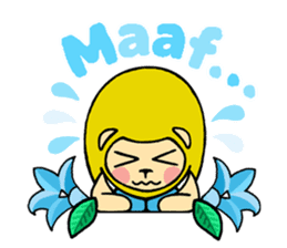 Flowers and the Lion / indonesian sticker #1209030