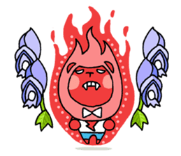 Flowers and the Lion / indonesian sticker #1209041