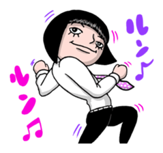 Bobbed hair style Sandy sticker #1209262