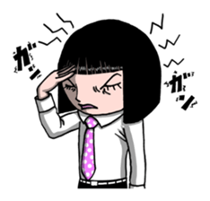 Bobbed hair style Sandy sticker #1209268