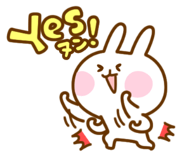 Yuru-chara cheeky rabit sticker #1209764