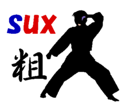 The Karate fighter ver.English sticker #1209955