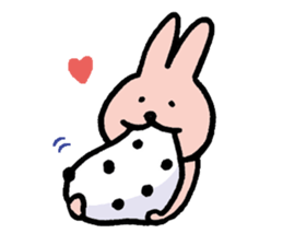 a gluttonous rabbit sticker #1210403