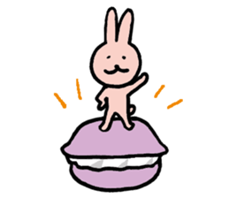 a gluttonous rabbit sticker #1210415
