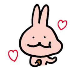 a gluttonous rabbit sticker #1210416