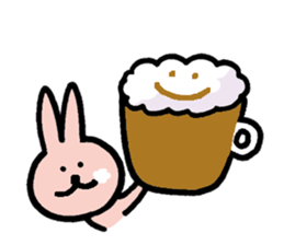 a gluttonous rabbit sticker #1210422