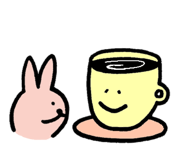 a gluttonous rabbit sticker #1210423