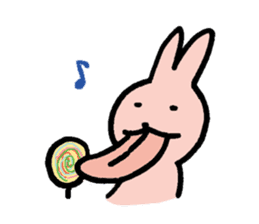 a gluttonous rabbit sticker #1210424