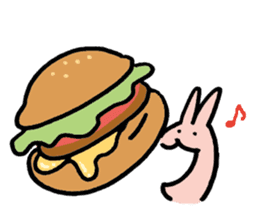 a gluttonous rabbit sticker #1210426