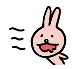 a gluttonous rabbit sticker #1210428