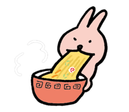 a gluttonous rabbit sticker #1210431