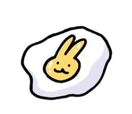 a gluttonous rabbit sticker #1210433