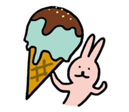 a gluttonous rabbit sticker #1210434