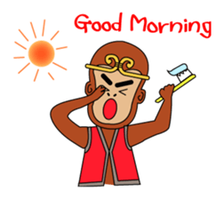 The guitarist of the monkey "Shinoyan" . sticker #1210491