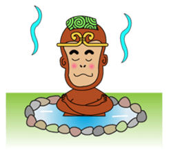 The guitarist of the monkey "Shinoyan" . sticker #1210499