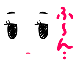 Simple face sticker Vol.2 sticker #1210524