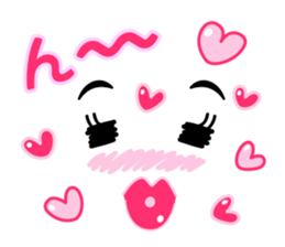 Simple face sticker Vol.2 sticker #1210530