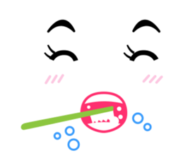 Simple face sticker Vol.2 sticker #1210535