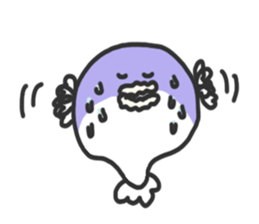 Creatures like blowfish sticker #1210763