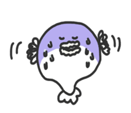 Creatures like blowfish sticker #1210763