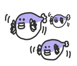 Creatures like blowfish sticker #1210767