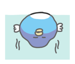 Creatures like blowfish sticker #1210797