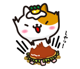 Okonomi_yaki_cats in Hiroshima sticker #1211328