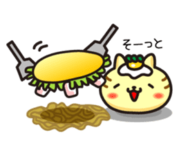 Okonomi_yaki_cats in Hiroshima sticker #1211341